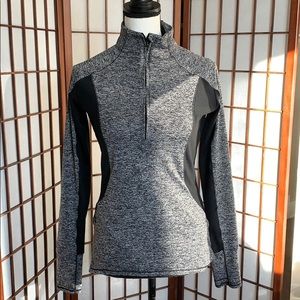 Athleta colorblock running wild half zip